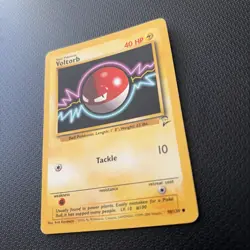 Pokemon Voltorb 98/130 Base Set 2 Common Card MP - Image 3