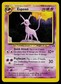 Pokemon Card - Espeon Neo Discovery 20/75 Rare - Image 1