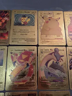 Collection Of 14 Gold Foil Pokemon Cards, Some Rare - Image 3