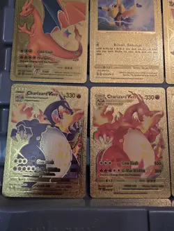 Collection Of 14 Gold Foil Pokemon Cards, Some Rare - Image 5