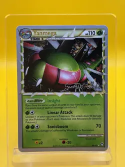 Yanmega 98/102 World Championships 2011 HGSS Pokemon TCG Card LP Stamped - Image 1