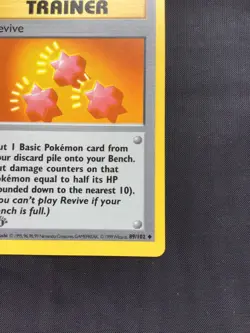 Pokemon Cards: Base Set 1st Edition Uncommon: Revive 89/102 - Image 4