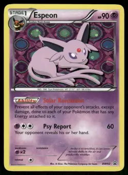 Pokemon Cards Espeon BW92 BW Black Star Promos Promo LP - Image 1