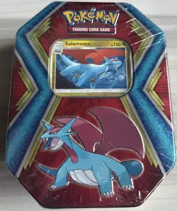 Salamence Tin-Pokemon Trading Card Game-3 Packs-Brand New - Image 1