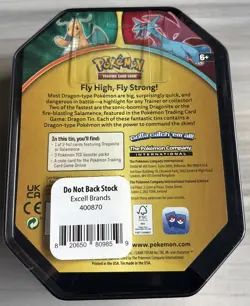 Salamence Tin-Pokemon Trading Card Game-3 Packs-Brand New - Image 3