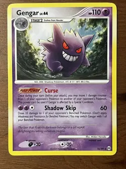 Gengar Pokemon Arceus 16/99 Rare non-holo LP - ungraded Pokemon Card - Image 1