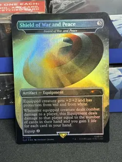 Shield of War and Peace Rainbow Foil MTG Secret Lair Drop Series SLD Unplayed NM - Image 1