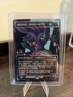 SHREDDER SHADOW MASTER SURGE FOIL 8 BIT VARIANT- TMNT - Magic The Gathering - Image 1