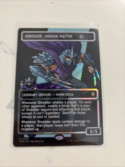 SHREDDER SHADOW MASTER SURGE FOIL 8 BIT VARIANT- TMNT - Magic The Gathering - Image 3