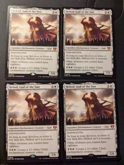 4x Heliod, God of the Sun, Commander Masters, Magic MTG NM Unplayed x4 - Image 1