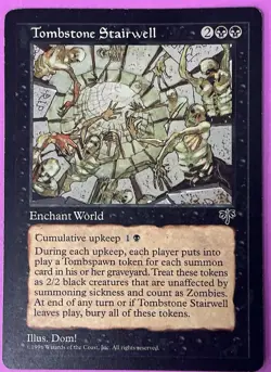 Tombstone Stairwell EX MTG Magic the Gathering Mirage Reserved List - Image 1