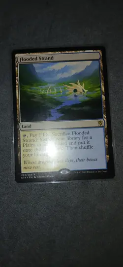 Mtg Lp Flooded Strand Khans Of Tarkir Rare - Image 1