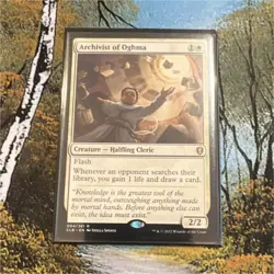 Magic: The Gathering Archivist of Oghma Creature CLB Rare White 004/361 - Image 1