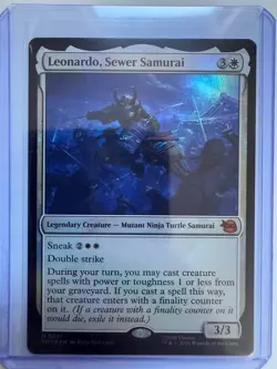 Leonardo, Sewer Samurai FOIL #0017 Teenage Mutant Ninja Turtles NM ENG MTG - Image 1
