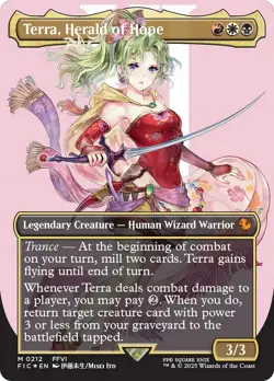Terra, Herald of Hope (Borderless) (Surge Foil) [FINAL FANTASY Commander] Magic - Image 1