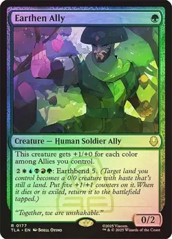 Foil Earthen Ally [Avatar: The Last Airbender] MTG - Image 1