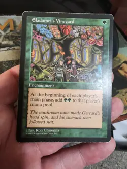 Tempest MTG 1 Eladamri's Vineyard Magic Rare - Image 1