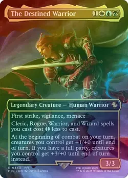 The Destined Warrior - Borderless (Foil) (FIC) - Image 1