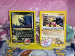 Shuckle 51/64 1st Edition & Murkrow 46/64 1st Edition Neo Revelation Pokemon Tcg - Image 1