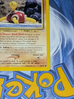 Shuckle 51/64 1st Edition & Murkrow 46/64 1st Edition Neo Revelation Pokemon Tcg - Image 4