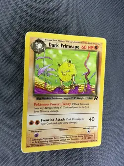 Pokemon TCG Dark Primeape Team Rocket Set 43/82 MP - Image 3