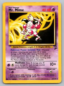 Pokemon TCG Base Set 2 Mr. Mime 027/130 - Image 1
