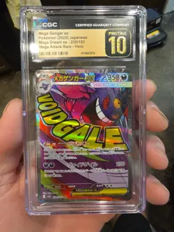 Pokemon Mega Gengar ex #230/193 MA Japanese Mega Dream CGC 10 Pristine - Image 1
