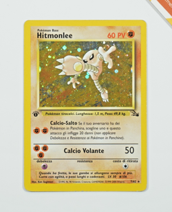 Pokemon Hitmonlee 7/62 1st Edition Fossil Italiano Holo - Image 1