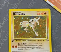 Pokemon Hitmonlee 7/62 1st Edition Fossil Italiano Holo - Image 4
