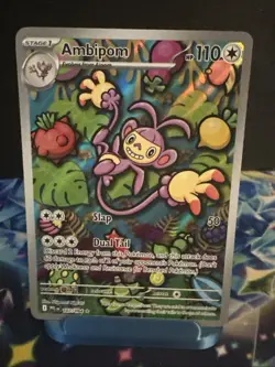 Ambipom Near Mint 107/094 Me02: Phantasmal Flames Illustration Rare Pokemon TCG - Image 1