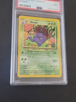 PSA 9 Gloom 36/111 Neo Genesis Pokemon Card 2000 Grade 9 MINT Slab & Sleeved - Image 2