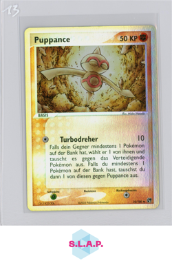 PUPPANCE POKEMON 32/100 EX SANDSTURM REVERSE HOLO 2003 GERMAN - Image 1