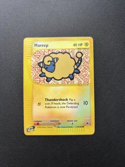 Pokemon Card Expedition Base Set E Series Mareep Reverse Holo 119/165 WOTC - Image 1