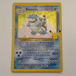 Pokemon Celebrations 25th Anniversary Blastoise Holo 2/102 Classic Collection NM - Image 1