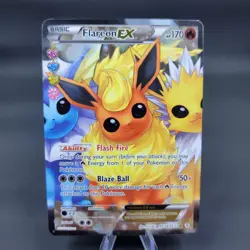 Pokemon TCG Flareon Ex RC28/RC32 Ultra Rare Generations Radiant Collection NM - Image 1