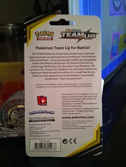 SEALED Pokemon Sun & Moon TEAM UP Blister Checklane Booster Pack Mimikyu - Image 2