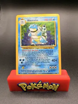 Blastoise 2/102 - Base Set Holo - Vintage Pokemon TCG WOTC - MP - Image 1