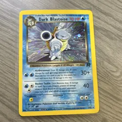 Pokemon Dark Blastoise Team Rocket Holo Rare Unlimited 3/82 70 HP 2000 - Image 1