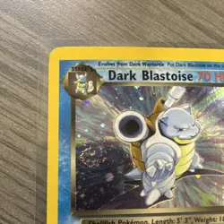 Pokemon Dark Blastoise Team Rocket Holo Rare Unlimited 3/82 70 HP 2000 - Image 3