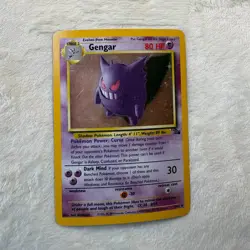 Pokemon Gengar Holo Rare 5/62 Fossil Base Set Vintage 1999 LP - Image 1