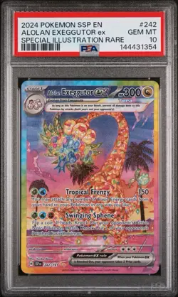 Pokemon Alolan Exeggutor ex Surging Sparks Special Illustration Rare #242 PSA 10 - Image 1