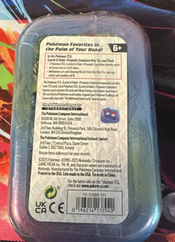 NEW SEALED Pokemon Prismatic Evolutions Mini Tin (Leafeon) - Image 2
