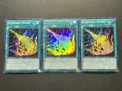 3x Lightning Storm | RA01-EN061 | Secret & Ultra Rare | 1st Editions | YuGiOh! - Image 1