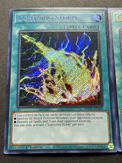 3x Lightning Storm | RA01-EN061 | Secret & Ultra Rare | 1st Editions | YuGiOh! - Image 3
