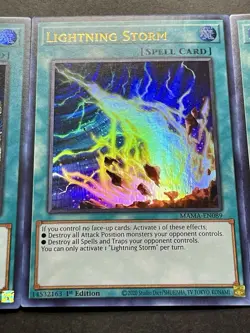 3x Lightning Storm | RA01-EN061 | Secret & Ultra Rare | 1st Editions | YuGiOh! - Image 5