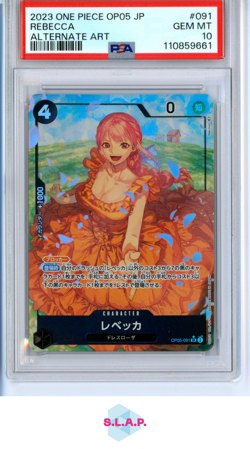 REBECCA ONE PIECE 91 2023 OP05 ALTERNATE ART JAPANISCH PSA 10 - Image 1