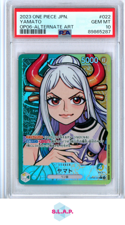 YAMATO ONE PIECE 22 2023 OP06 ALTERNATE ART JAPANISCH PSA 10 - Image 1