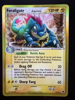 FERALIGATR DELTA SPECIES HOLO 2/101 EX DRAGON FRONTIERS NM POKEMON - Image 1