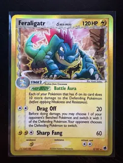 FERALIGATR DELTA SPECIES HOLO 2/101 EX DRAGON FRONTIERS NM POKEMON - Image 5