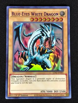 Yugioh Blue-Eyes White Dragon LDS2-EN001 1ST Ultra (NM) - Image 1